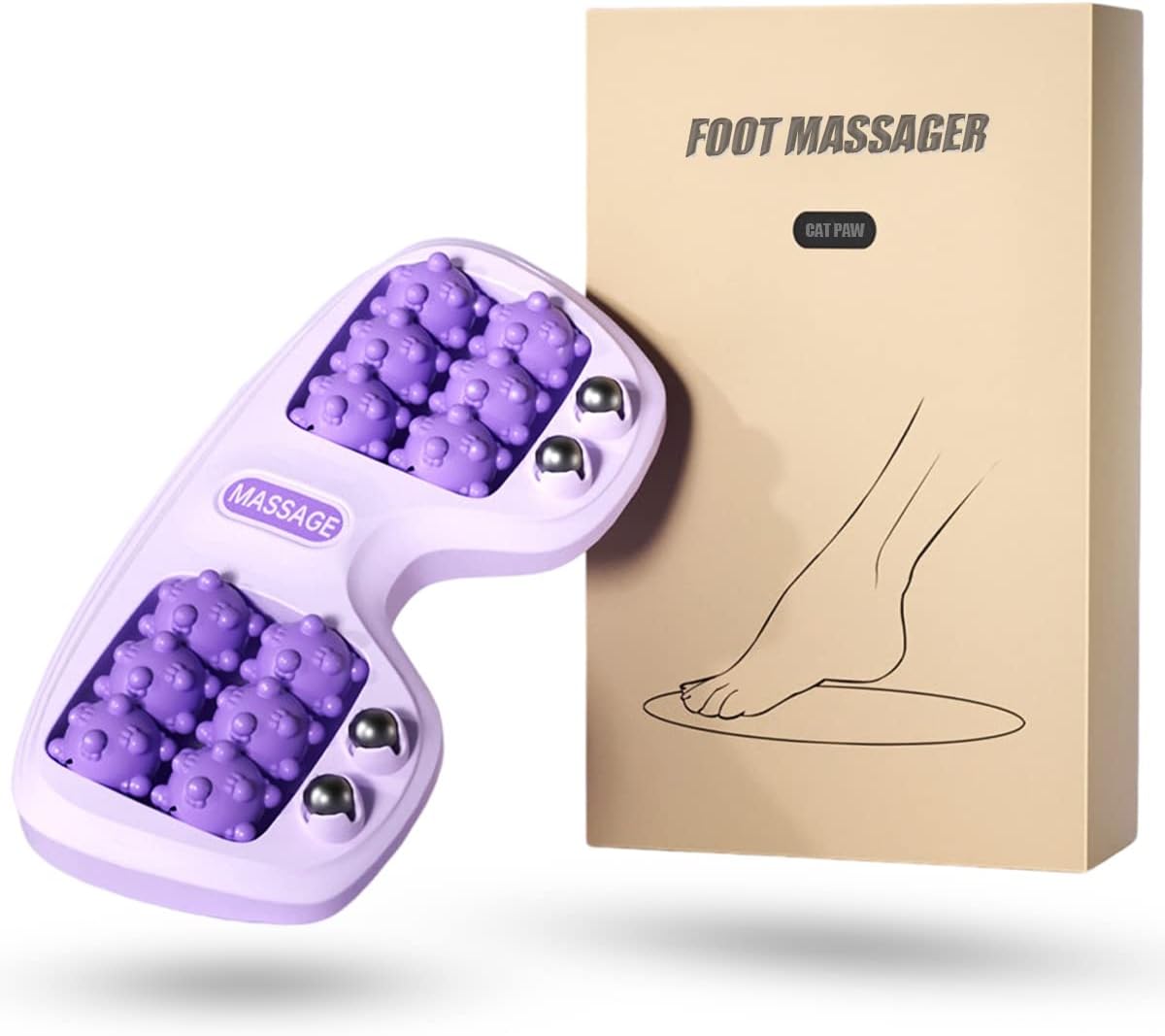 🦶🏻 Masajeador ergonómico de pies con 12 bolas magnéticas - reduce el estrés acumulado y mejora la circulación - solo por hoy con 50% de DCTO 🏷️💥