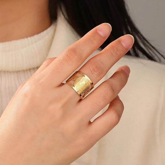 💍 Anillo ajustable San Benito - Símbolo de protección y guia espiritual, incluye caja de regalo - Oferta 2x1 🏷️💥