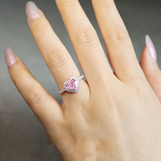 💍 Anillo ajustable promesa de amor ❤️ - Diseño elegante en baño de Rodio y Circones, incluye caja de regalo - Oferta 50% DCTO🏷️ 💥