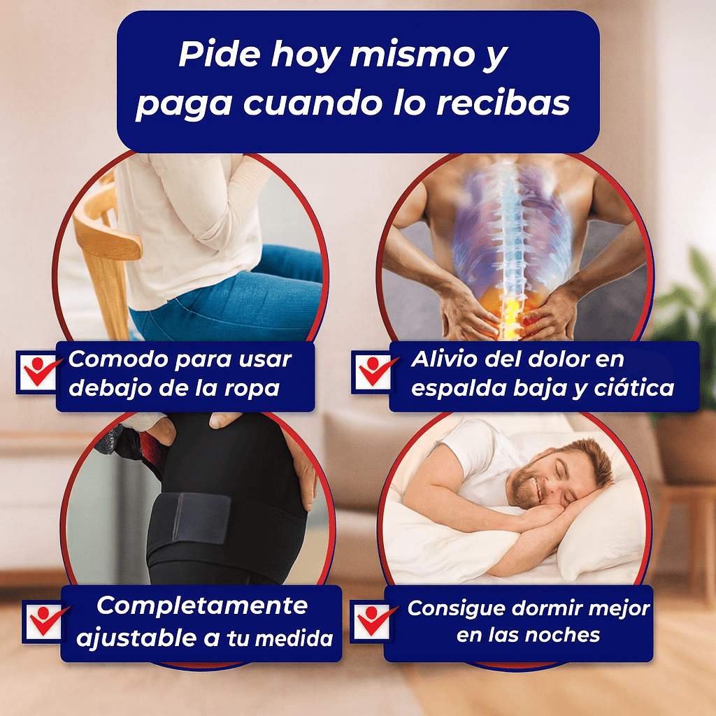 🦵🏻 Soporte ortopédico para la ciática ajustable  - Alivia el dolor cadera, pierna y glúteos 💥 solo hoy con 50% de DCTO