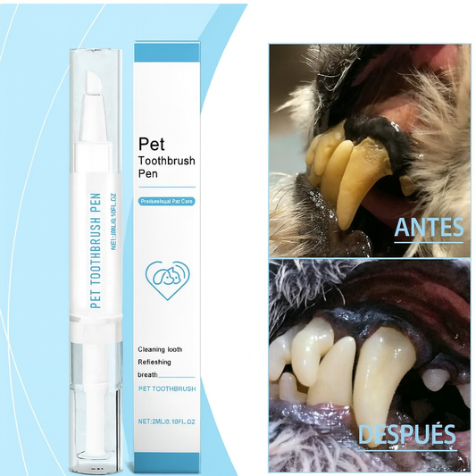 🦷 DentiPlus cepillo dental especial para mascotas – Previene mal aliento y enfermedades – Oferta 2x1 💥