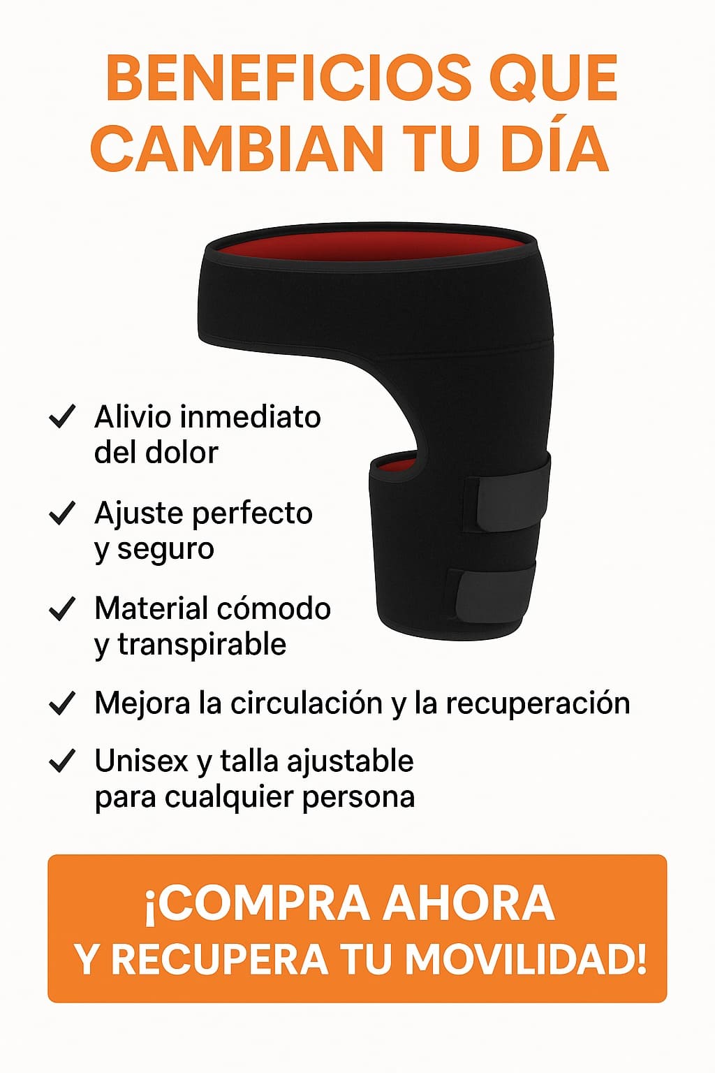 🦵🏻 Soporte ortopédico para la ciática ajustable  - Alivia el dolor cadera, pierna y glúteos 💥 solo hoy con 50% de DCTO