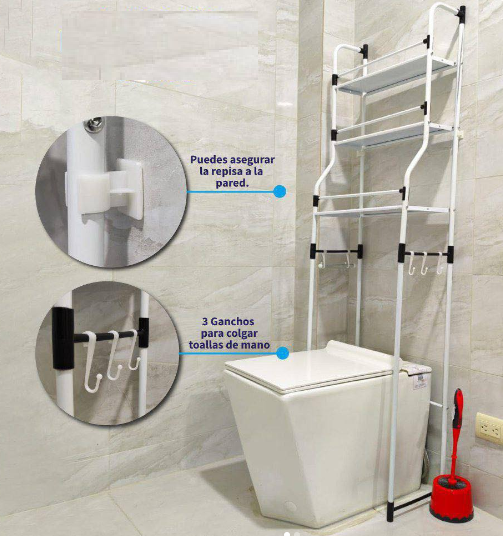 🗄️ Estante organizador multifuncional de 3 niveles - Aprovecha y maximiza tu espacio - Oferta 50% DCTO🏷️ 💥