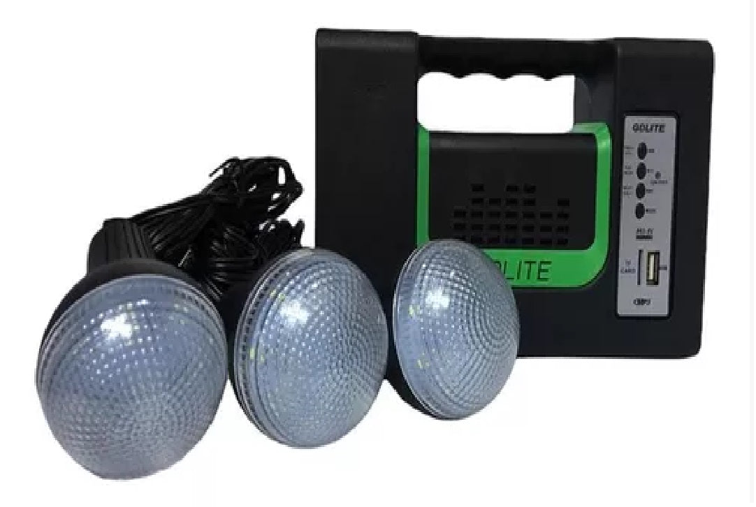🔆 Kit Panel Solar 3 Bombillos y Radio - Ahorra en tu factura eléctrica mientras iluminas tu espacio - Oferta 50% DCTO🏷️ 💥