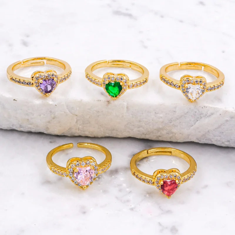 💍 Anillo ajustable promesa de amor ❤️ - Diseño elegante en baño de Rodio y Circones, incluye caja de regalo - Oferta 50% DCTO🏷️ 💥