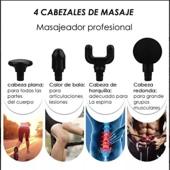 -💆‍♂️ Masajeador 4 en 1 inalámbrico - Mejora rigidez, dolor muscular, y circulación sanguínea - Oferta 50% DCTO🏷️ 💥