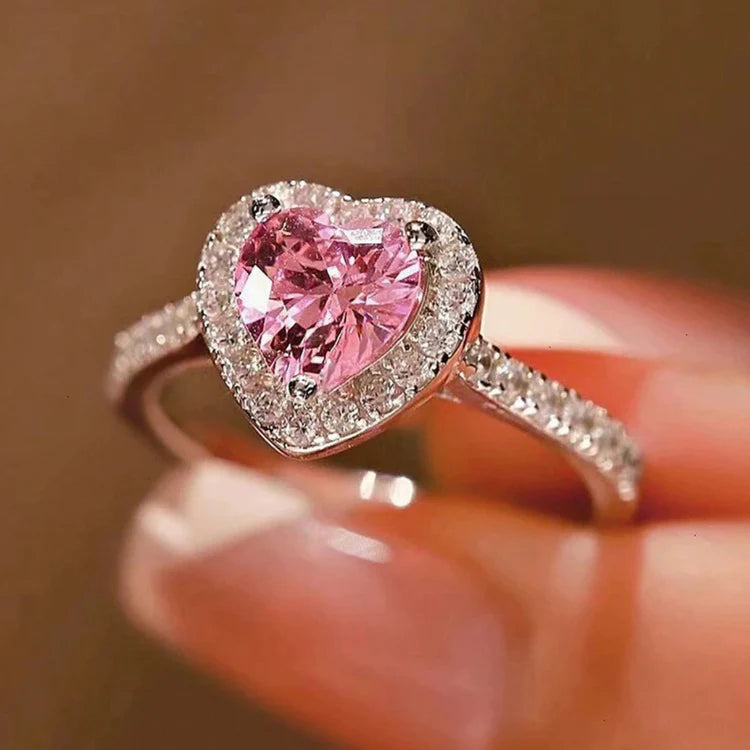 💍 Anillo ajustable promesa de amor ❤️ - Diseño elegante en baño de Rodio y Circones, incluye caja de regalo - Oferta 50% DCTO🏷️ 💥