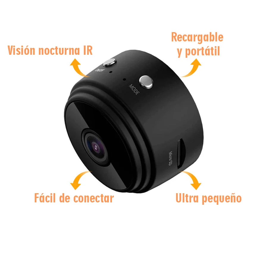 📸 Mini cámara espía FULL HD - Seguridad 24/7, sensor de movimiento y visión nocturna - Oferta 2x1 🏷️💥
