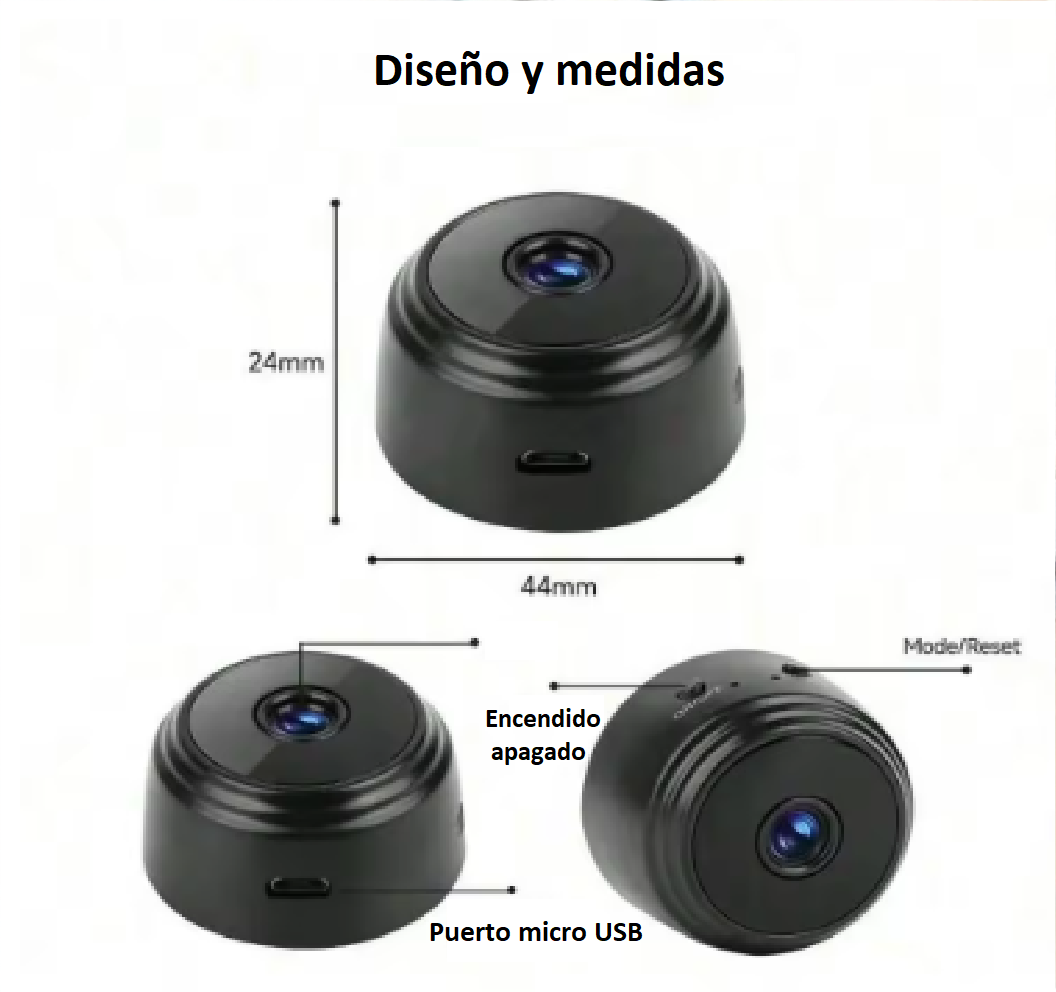 📸 Mini cámara espía FULL HD - Seguridad 24/7, sensor de movimiento y visión nocturna - Oferta 2x1 🏷️💥