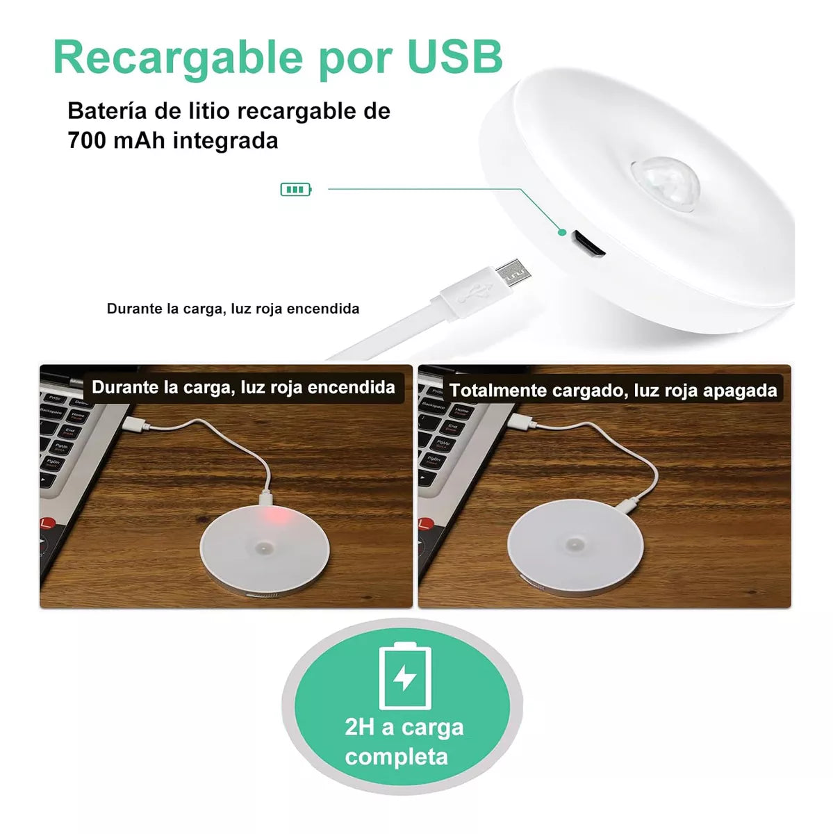 💡 LightMotion Lampara Inalámbrica LED con sensor de movimiento y batería recargable -  Iluminación de forma automática y eficiente - oferta 2x1 🏷️💥